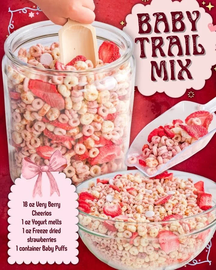 Healthy Baby Trail Mix made with nutritious ingredients for toddlers
