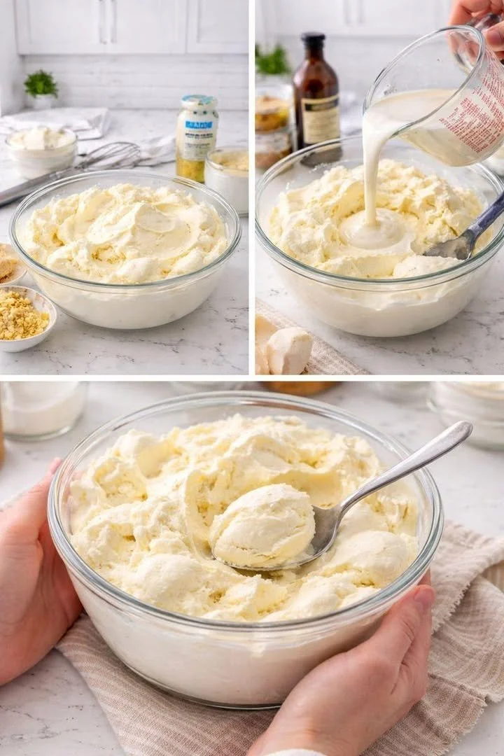 Delicious Banana Pudding Cheesecake Fluff topped with whipped cream and banana slices