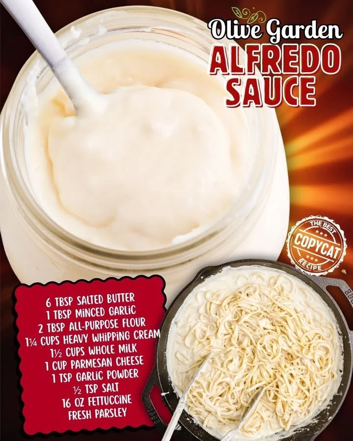 Delicious homemade copycat Olive Garden Alfredo sauce