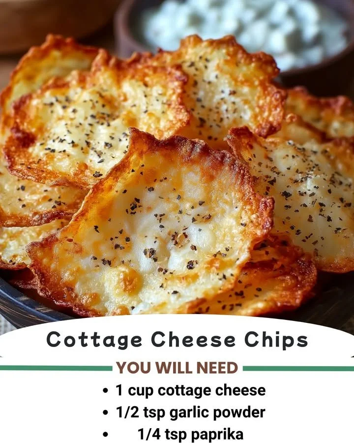 A bowl of high-protein, low-carb cottage cheese chips for healthy snacking