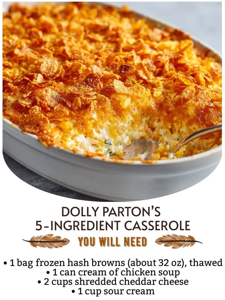 Delicious 5-Ingredient Casserole inspired by Dolly Parton, easy recipe