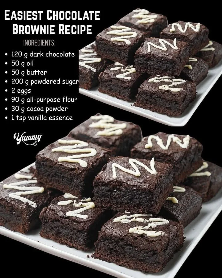 Delicious chocolate brownies fresh out of the oven