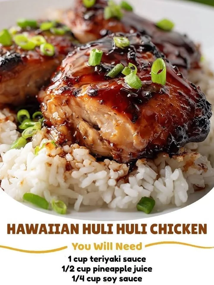 Grilled Hawaiian Huli Huli Chicken with tropical flavors and a caramelized glaze
