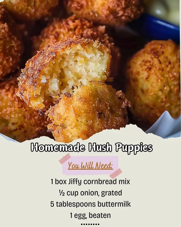 Delicious homemade hush puppies served with dipping sauce