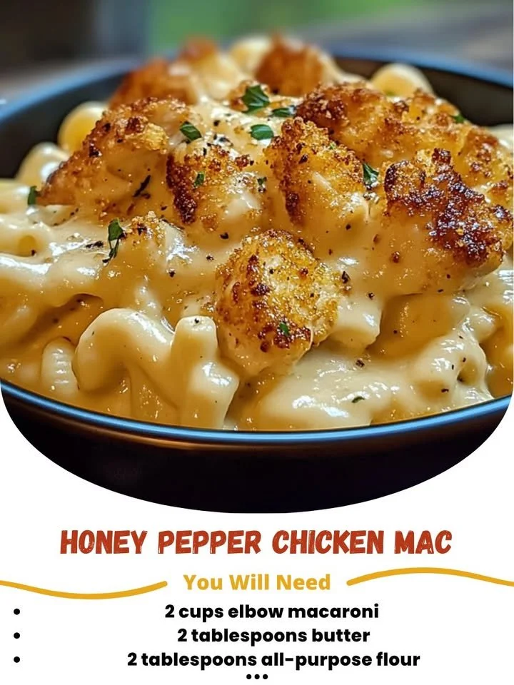 Delicious Honey Pepper Chicken Mac dish with a perfect blend of spices.