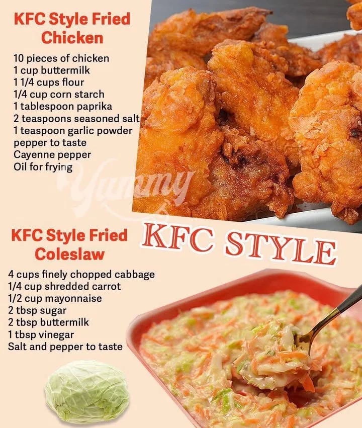 Homemade KFC style chicken recipe featuring crispy coating and juicy meat.