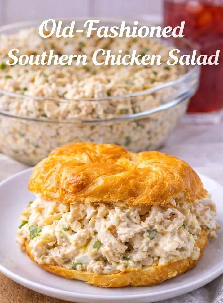 Old-Fashioned Southern Chicken Salad with chicken, veggies, and creamy dressing