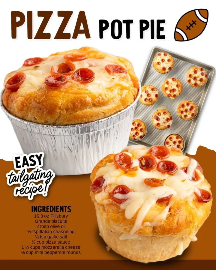 Delicious homemade Pizza Pot Pie served hot