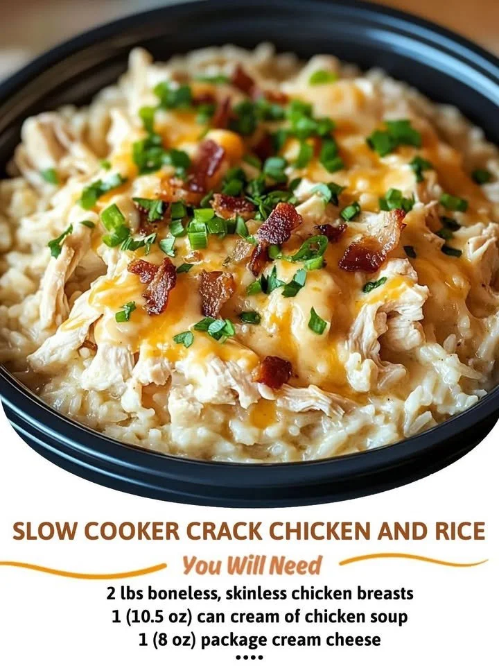 Delicious slow cooker crack chicken and rice dish served in a bowl