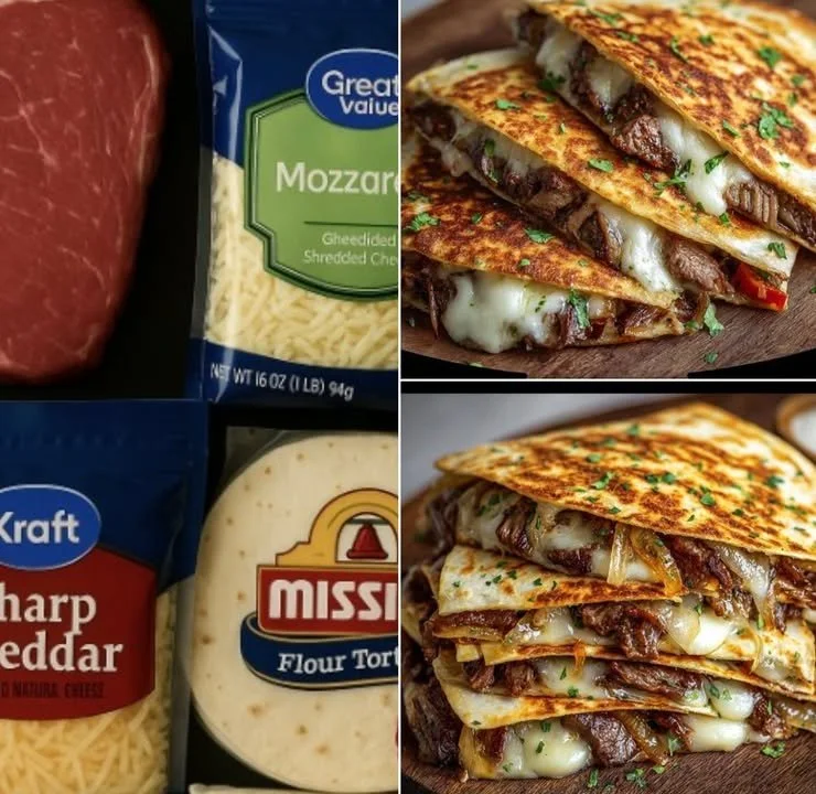 Mouthwatering Steak Quesadillas with juicy steak and melted cheese