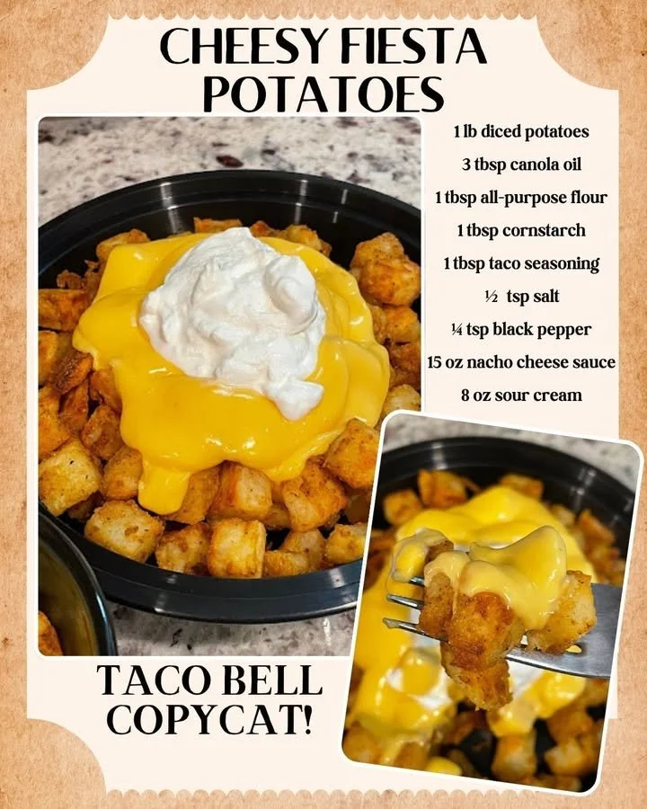 Delicious Taco Bell Fiesta Potatoes copycat recipe ready to serve