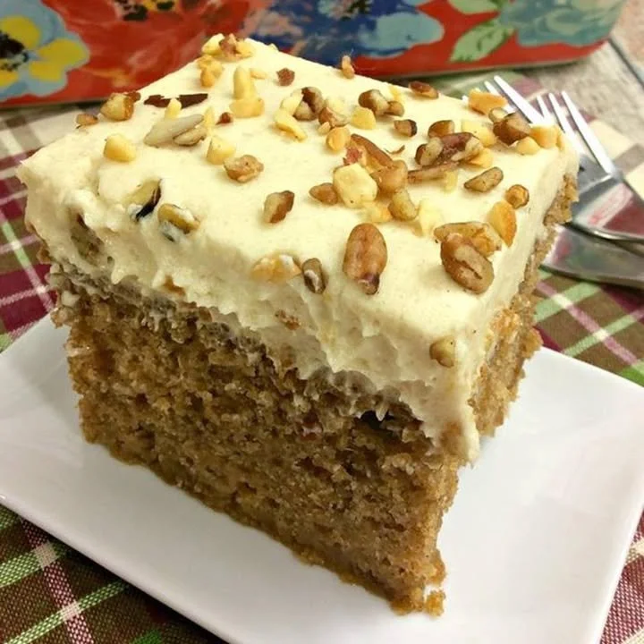 Delicious slice of classic Preacher Cake on a plate