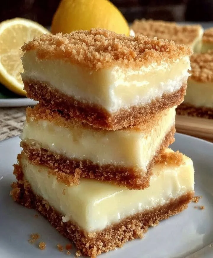 Creamy lemon squares with a buttery crust and zesty lemon filling.
