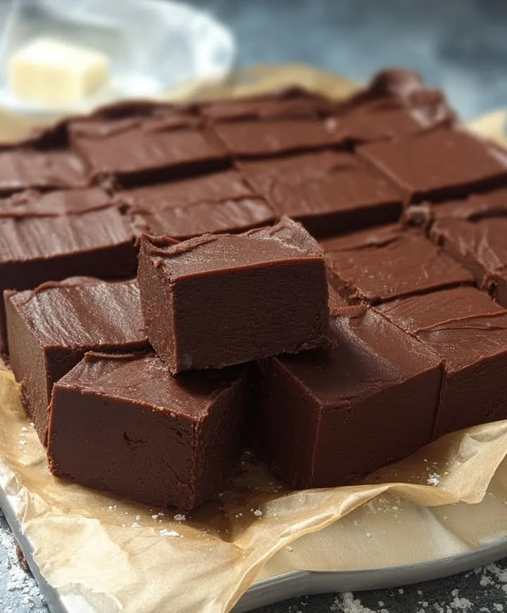 A delicious piece of old fashioned fudge made in a traditional style
